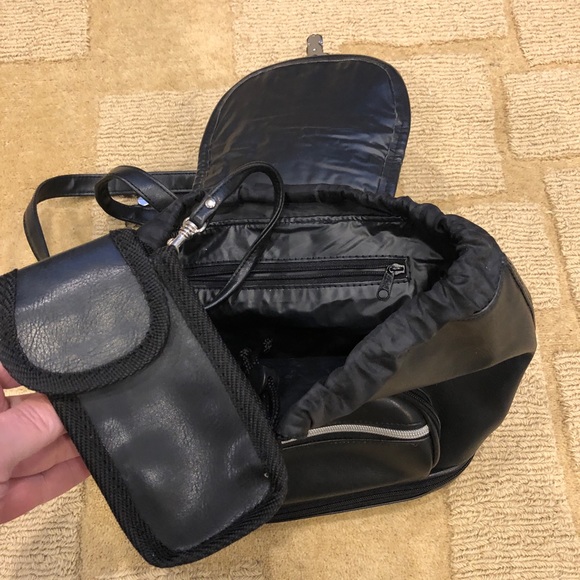 Women’s Purse - Imitation Leather, Black - Picture 11 of 16